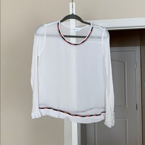 Downeast sheer peasant top